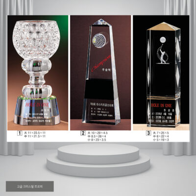 골프 크리스탈 상패(plaque2735)